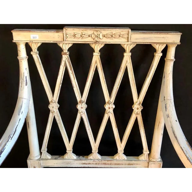 Textile 19th-20th Century Armchairs in Scalamandre Upholstery Swedish Finish - a Pair For Sale - Image 7 of 13