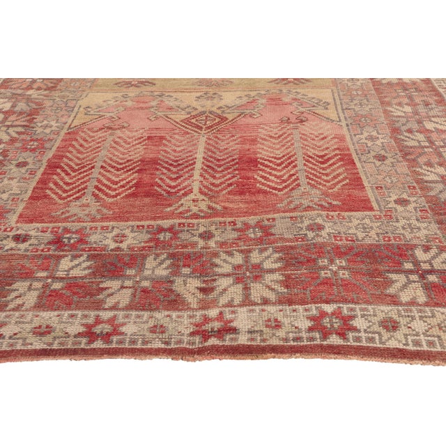 Vintage Turkish Oushak Rug, 05'05 X 07'04 For Sale - Image 4 of 10