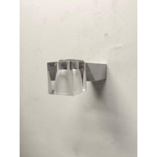 Cube Double Light Wall Light by Fabbian, 2000s, in Flawless conditions. Designed from 2000 This piece has an attribution...