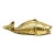Vintage Solid Brass Fish Wall Pocket Figurine – Hollywood Regency / Coastal For Sale