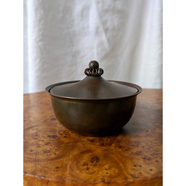 Art Deco Bronze Pot by Just Andersen, 1930s For Sale - Image 10 of 10
