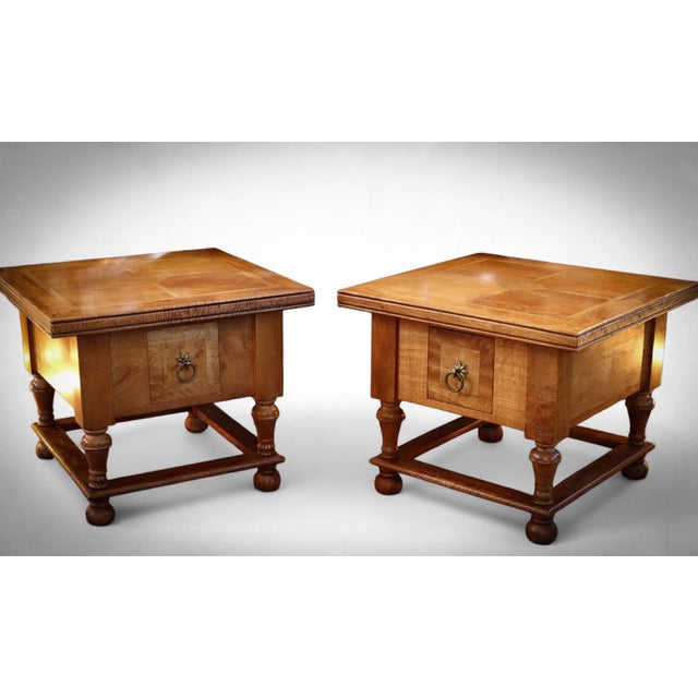 Flagstone Bedside Tables in Wood from Barker & Stonehouse, 2010s, Set of 2 For Sale - Image 18 of 18