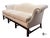 Vintage Chippendale Style Mahogany Frame Camel Back Ivory Geometric Print Upholstered Sofa For Sale In Greensboro - Image 6 of 9