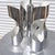 Vintage Italian Style Midcentury Chrome Chandelier For Sale - Image 4 of 6