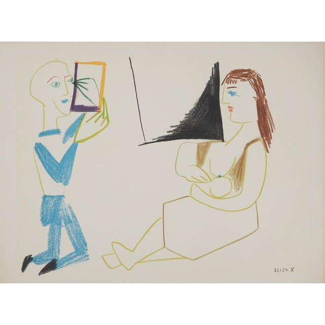 Pablo Picasso, Artist, Woman and Child, Lithograph For Sale - Image 6 of 6