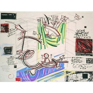 Peter Shire, Cosmic Factory Plasma Enigma (Purple, Blue , Green and Yellow), 1992 For Sale