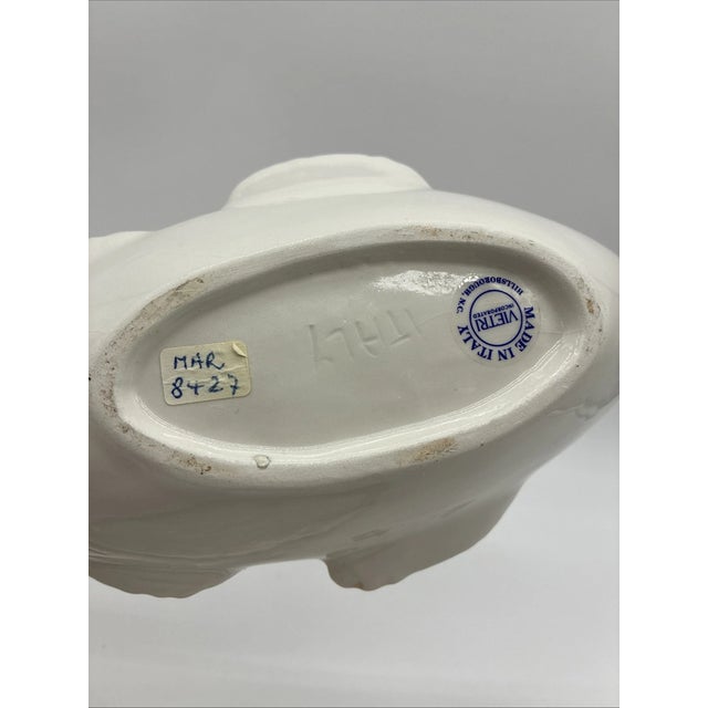 Ceramic Vintage Majolica Vietri Fish Shape Soup Tureen For Sale - Image 7 of 7