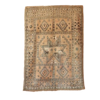 1980s Moroccan Handmade Arabia Rug - 7'2" X 10'7" Ft For Sale