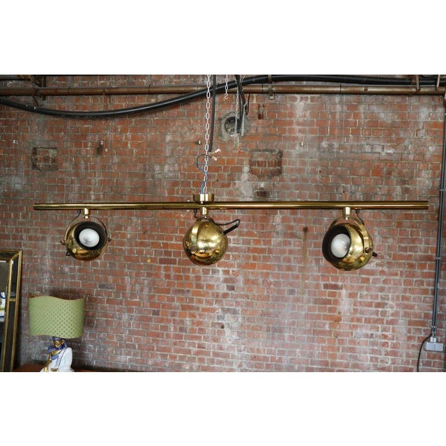 Set of vintage brass ceiling and wall lamps by Sische leuchten, Germany 1960's. There is a fixture with three light...