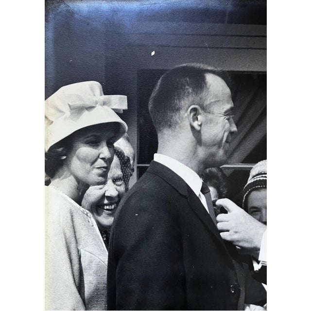 1960s John F Kennedy with Alan Shepard & John Glenn Black & White Photo For Sale - Image 11 of 12