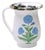 Contemporary Blue Poppy Enamelware Pitcher For Sale