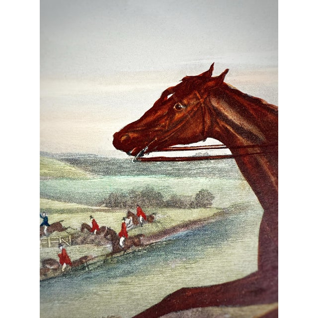 Stunning English Fox Hunting Scene hand engraved by C.R. Stock, published on Feb 2nd, 1883 by G.P. McQueen and hand...