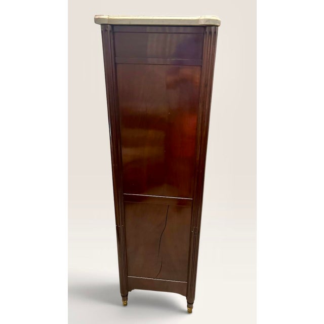 Louis XVI Mahogany Secrétaire À Abattant, Stamped J. Canabas, Jme, 18th Century For Sale - Image 10 of 14