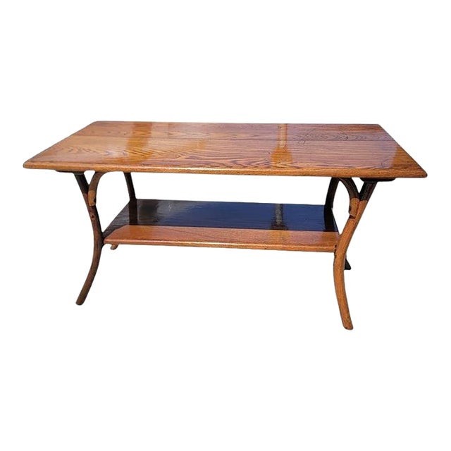 1940s Stamped Old Hickory Coffee Table For Sale