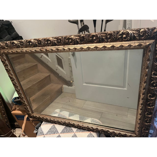 19th Century Exquisite Elegance: The Gold Gilt Wall Mirror For Sale - Image 5 of 10