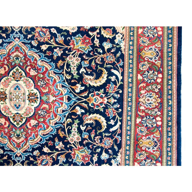 Vintage Persian Kashan Rug For Sale - Image 10 of 16