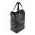Boho Chic Black Linen Canvas Teddy Shopping Bag For Sale - Image 3 of 7