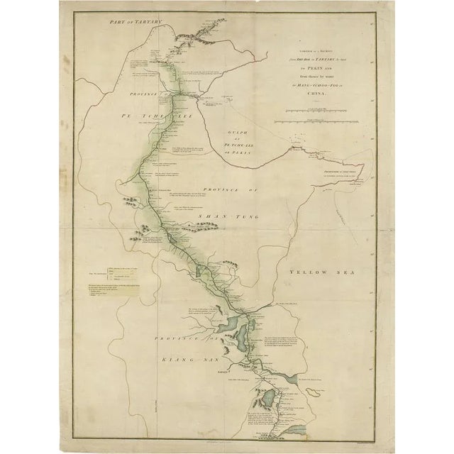 Antique Map of the Journey from Zhe-Hol in Tartary to Beijing and Hang-Tchoo Foo, 1796 For Sale - Image 6 of 6