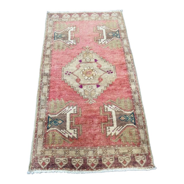 Turkish Yastik Rug 1'10" x 3'3" For Sale