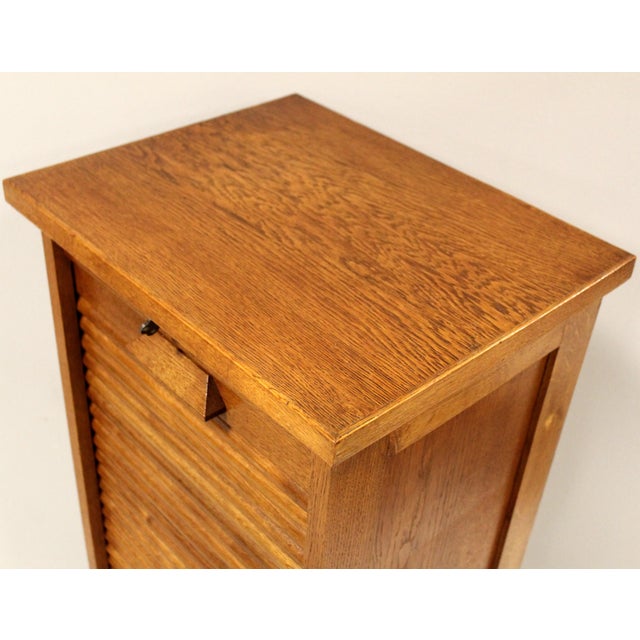 Vintage Filing Cabinet in Oak, 1920s For Sale - Image 9 of 10