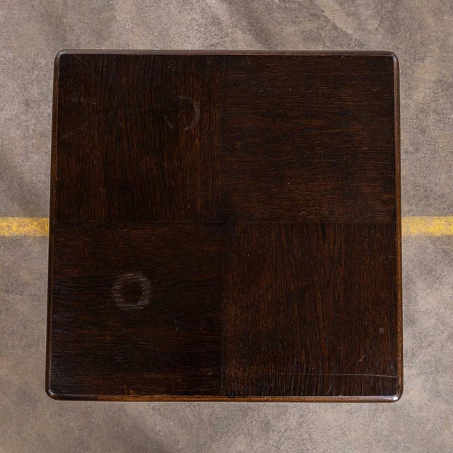 : 1970’s Mid Century Ebony Square Occasional Table with Shelf. Good quality side table with a practical shelf and a dark...