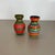 Multi-Color Fat Lava Op Art Pottery Vase from Bay Ceramics, Germany, 1970s, Set of 2 For Sale - Image 3 of 18