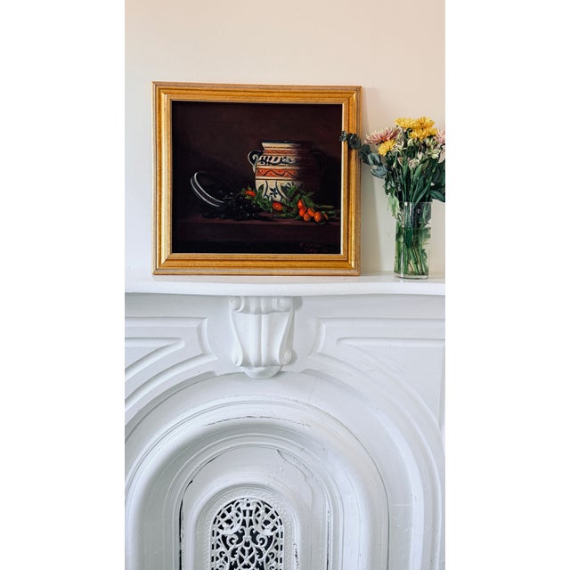 1960s 1960s Mid-Century Modern Dutch Baroque Still Life Painting, Attributed to Bert Beirne For Sale - Image 5 of 13