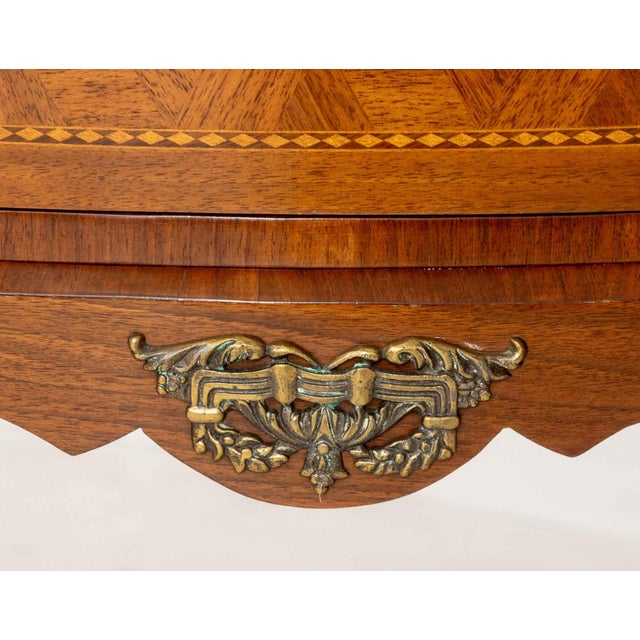 Pair of Louis XV Style Parquetry Commodes For Sale In New York - Image 6 of 9