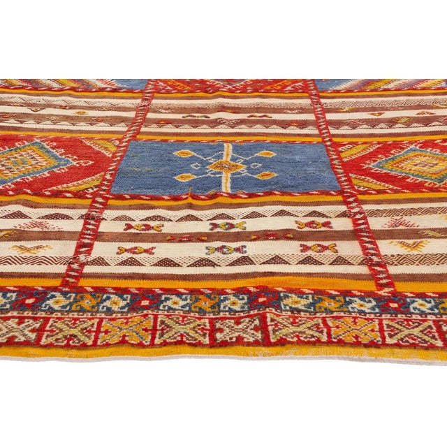 Berber Tribes of Morocco Vintage Taznakht Moroccan Rug, 06'07 X 10'07 For Sale - Image 4 of 10