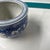 1970s Small Greek Key Blue and White Planter Bowl For Sale - Image 4 of 6