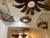 Large Spanish Sunburst Flush Mount in Gilt Metal, 1950 For Sale - Image 4 of 8
