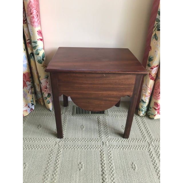 Antique Georgian Storage Top Mahogany Table For Sale - Image 9 of 9