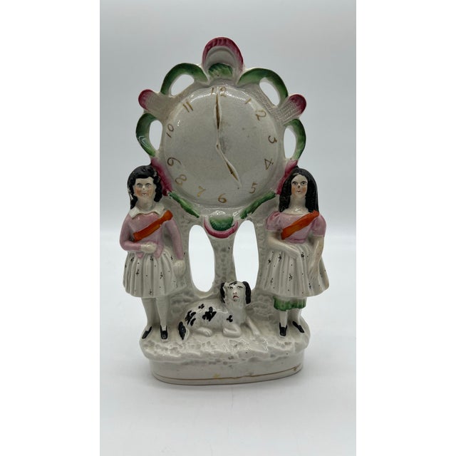 Antique English Staffordshire Watch Figure Circa 1860's For Sale - Image 12 of 12