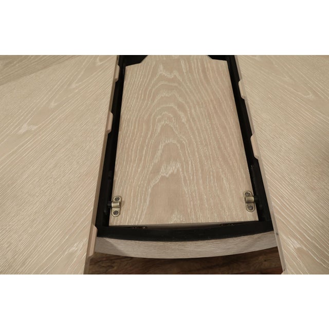 Wood Round Casual Jupe Table With Natural Bleached Oak Finish by Sarreid 54201-Bo For Sale - Image 7 of 12