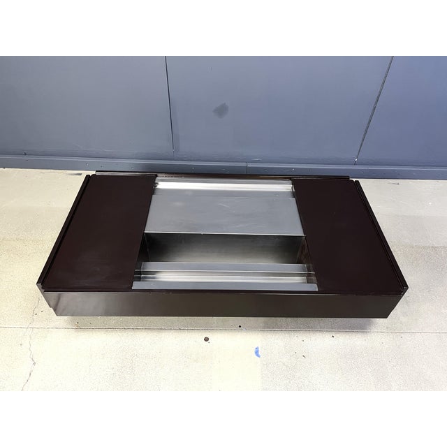 Brown Italian Bar Coffee Table, 1970s For Sale - Image 8 of 9