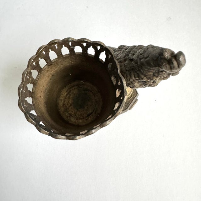 Silver James W. Tufts Toothpick Holder Bird Cockatoo Silver Plated Match Holder For Sale - Image 8 of 11