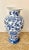Vintage Chinoiserie Classic Blue on White Vase For Sale - Image 4 of 6