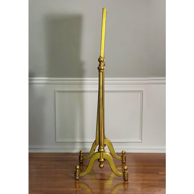 1970s Hollywood Regency Giltwood Cheval Floor Mirror For Sale - Image 4 of 13
