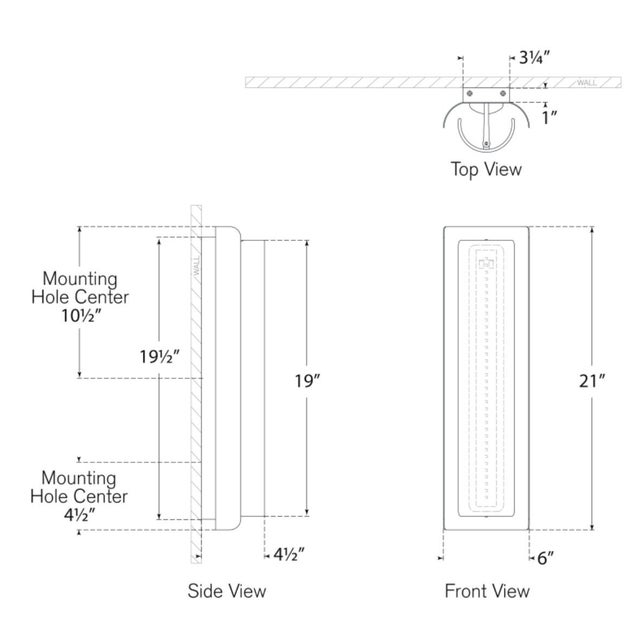 Penumbra 21" Sconce in Polished Nickel and White Designer: Windsor Smith Finish: Polished Nickel and White Height: 21"...