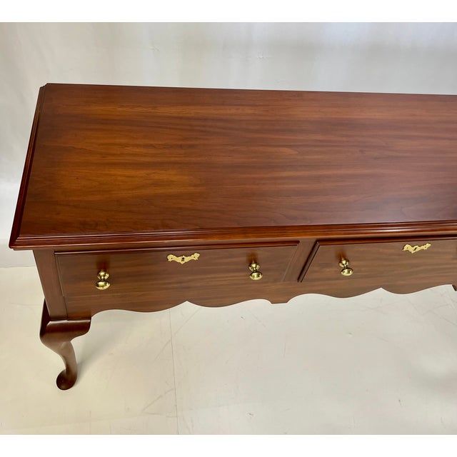 Vintage Henkel Harris Virginia Galleries Wild Black Cherry "Jamestown Colony" Buffet / Sideboard For Sale - Image 11 of 17