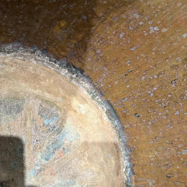 Antique Castilian Imports Brass Copper Bucket Jardiniere For Sale - Image 12 of 12