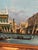 Italian Mid 20th Century Original Oil on Canvas Painting of Venice With Stunning Carved and Gilded Wood Frame by De Taro For Sale - Image 3 of 8