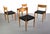 Wood Set of 4 Poul Volther for Frem Rojle Danish Modern Dining Chairs For Sale - Image 7 of 7
