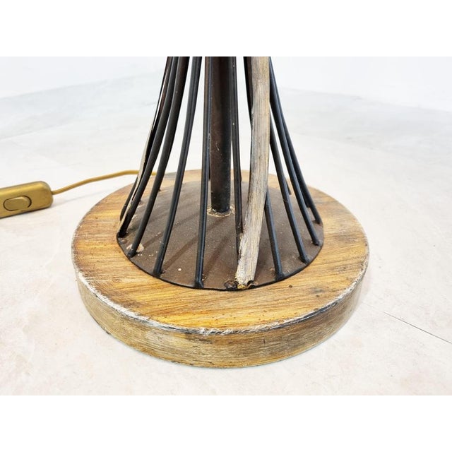 Metal Vintage Sheaf of Wheat Table Lamp, 1960s For Sale - Image 7 of 12