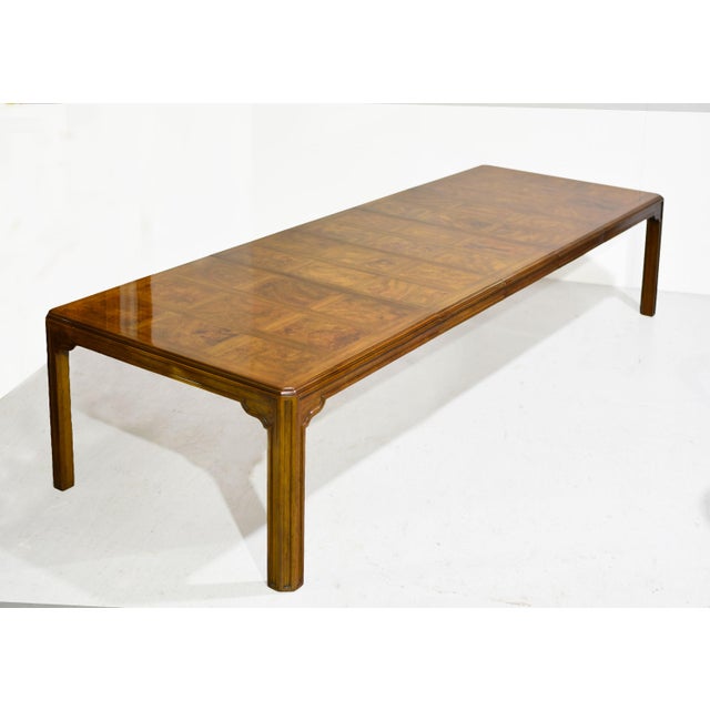 Sleek, chic, and effortlessly timeless, this Chin Hua dining table from Drexel Heritage's celebrated Corinthian Collection...