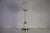 Gold Vintage Italian Table Lamp in White Metal and Opal Glass, 1960s For Sale - Image 8 of 15