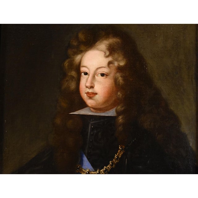 Circle of Hyacinthe Rigaud, Portrait of Philip V, King of Spain, 1699, Oil on Canvas For Sale - Image 8 of 13