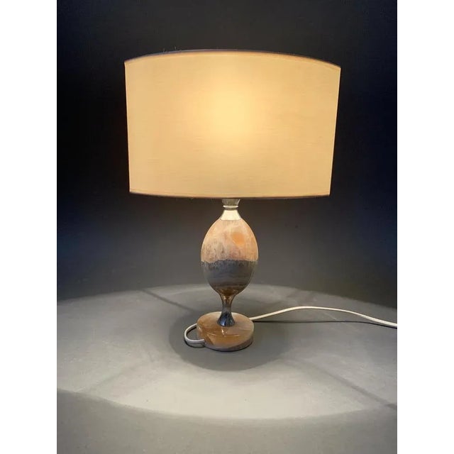 Beige Table Lamp, 1970s For Sale - Image 8 of 11