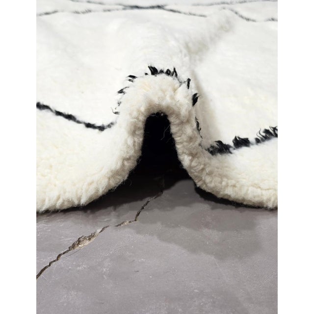 Contemporary Classic Diamond Berber Wool Rug - For Sale - Image 3 of 6