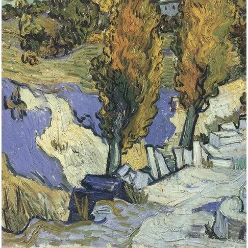 Abstract Expressionism Vincent Van Gogh Poplars on a Hill, 1992 Lithograph For Sale - Image 3 of 4